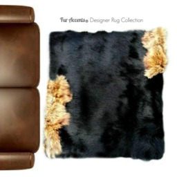Plush Faux Fur Area Rug - Wolf Trim, Thick Shag, Usa Handmade - thumbnail 3
