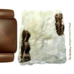 Plush Faux Fur Area Rug - Wolf Trim, Thick Shag, Usa Handmade - thumbnail 2