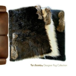 Plush Faux Fur Area Rug - Wolf Trim, Thick Shag, Usa Handmade - thumbnail 1