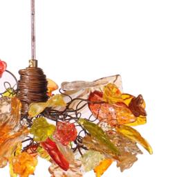 Pendant Chandelier Multi Pendants Ceiling Light With Flowers & Leaves For Kitchen Island, Dining Room, Bar - thumbnail 2