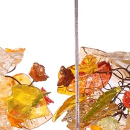 Pendant Chandelier Multi Pendants Ceiling Light With Flowers & Leaves For Kitchen Island, Dining Room, Bar - thumbnail 4
