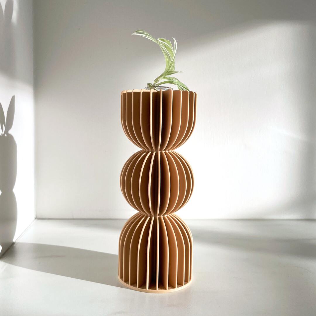 Beige Japandi Minimalist Flower Vase/Modern Bauhaus Bud Vase 3D Printed by  Etsy | ufurnish.com, image size:1080x1080