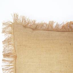Monogram Pillow Cover, Burlap Initial Throw Pillow, Custom Lumbar Rustic Farmhouse Cottage - thumbnail 2