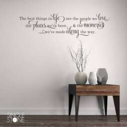 Inspirational Quote Wall Decal - The Things in Life - thumbnail 2