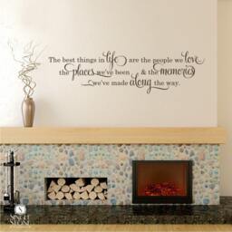 Inspirational Quote Wall Decal - The Things in Life - thumbnail 1