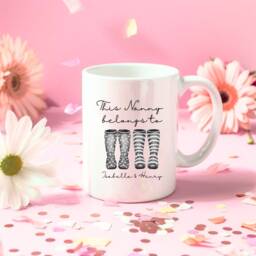 This Nanny Belongs To Vase, Mother's Birthday Jug, Wellie Gift For Mum, Mum Gift, Grandma - thumbnail 2