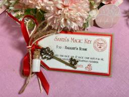 Personalised Santa Magic Key Set Handmade Christmas Eve Box Filler - thumbnail 1