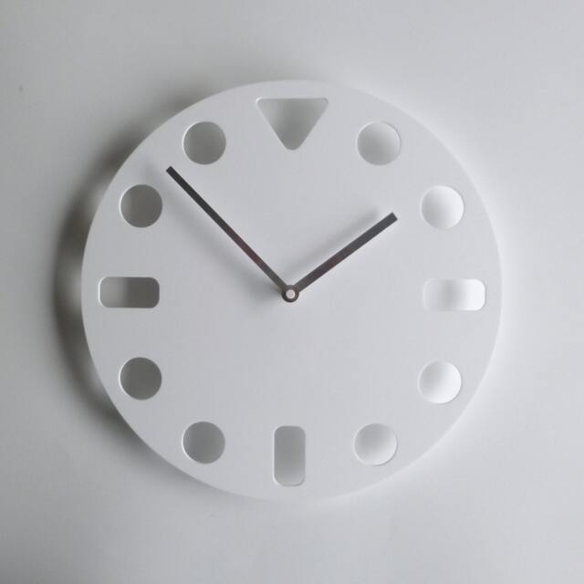 Minimalist Wall Clock Mid Century Modern Acrylic Silent Clock - 12 Inch - image 1