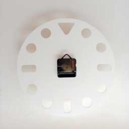 Minimalist Wall Clock Mid Century Modern Acrylic Silent Clock - 12 Inch - thumbnail 2
