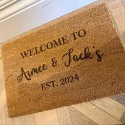 Personalised Custom Doormat - Cozy Coir Welcome Mat Unique Housewarming Gift - thumbnail 2