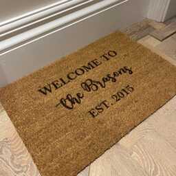 Personalised Custom Doormat - Cozy Coir Welcome Mat Unique Housewarming Gift - thumbnail 4