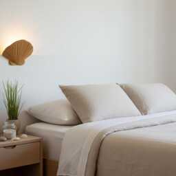 Pair Of Clam Shell Rattan Wall Sconce, Mid-Century Modern Lighting - thumbnail 3
