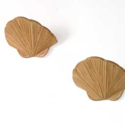 Pair Of Clam Shell Rattan Wall Sconce, Mid-Century Modern Lighting - thumbnail 2