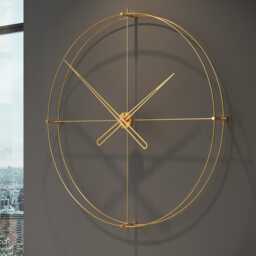 Oversized Luxury Wall Clock - Timeless, Double Ring Design, Extra Large, Silent Movement - thumbnail 2
