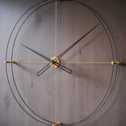 Oversized Luxury Wall Clock - Timeless, Double Ring Design, Extra Large, Silent Movement - thumbnail 4