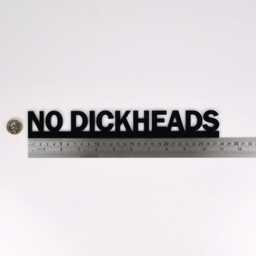 No Dickheads Door Topper - Rude Entrance Sign, Funny House Rules Gift For Friends, Cheeky Hallway Decor - thumbnail 4