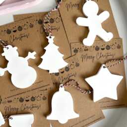 Handmade Pottery Painting Christmas Ornament Kit Keepsake Craft - thumbnail 2