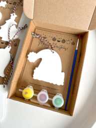 Handmade Pottery Painting Christmas Ornament Kit Keepsake Craft - thumbnail 1