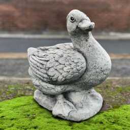 Concrete Goose Sculpture Outdoor Duck Figure Cement Bird Ornament Stone Farm Decoration Handmade Goose Lover Gift Pet Decor Yard Art - thumbnail 2