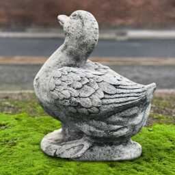 Concrete Goose Sculpture Outdoor Duck Figure Cement Bird Ornament Stone Farm Decoration Handmade Goose Lover Gift Pet Decor Yard Art - thumbnail 3