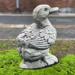 Concrete Goose Sculpture Outdoor Duck Figure Cement Bird Ornament Stone Farm Decoration Handmade Goose Lover Gift Pet Decor Yard Art - thumbnail 4