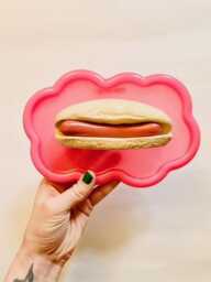 Hot Dog Wavy Wall Art/ Dopamine Decor/ Maximalist Fake Food/ Food Pop Sculpture/ Funky Unique Gift/Kitchen - thumbnail 4