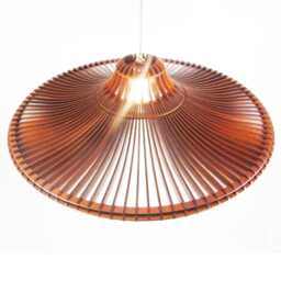 Handcrafted Wooden Pendant Light Modern Home Office Statement Lamp - Superbia L100 - thumbnail 1