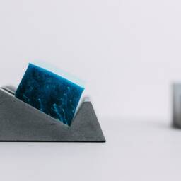 ndustrial Concrete Soap Dish, Vertical Comb Holder, Modern Minimalist Bathroom Tray, Grey Cement Saver, Architectural Decor Gift - thumbnail 3
