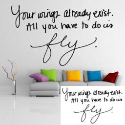 Custom Personalized Handwriting Sticker - Hand Writing Quote Gift Wall Drawn Vinyl Decal Made Lettering Written in Calligraphy Sigm Mural - thumbnail 1