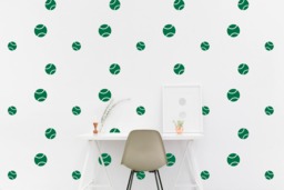 Tennis Ball Wall Decal Pattern Sport Kids Room Wall Sticker, Bedroom, Living Wallpaper Vinyl Decals Stickers Home Decor - thumbnail 1