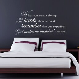 Bon Jovi - Welcome To Wherever You Are Wall Sticker Contemporary Vinyl Decal Love - thumbnail 2