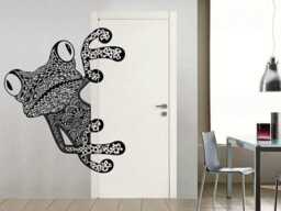 Frog Wall Sticker - Patterned Animal Decal For Home Decor Living Room Art