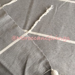 "Moroccan Pom Blanket - Throw With Blanket Bed Spread Bedding Cotton /79""Wx118" - thumbnail 3
