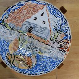 Coffee Table Round Craft Trencad??s - thumbnail 2