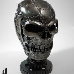 Recycled Metal Mini Skull - Small Item - thumbnail 3