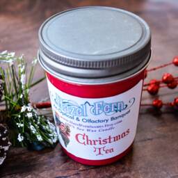 Christmas Tea Scented Soy Candle - Holiday Spice, 8 Oz - thumbnail 3