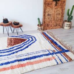 Fabulous Beni Ourain Rug, Moroccan Berber Area 5.4 X 8.7 Ft - thumbnail 3