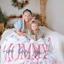 Christmas Gift For Mom, Grandma & Mom Present, We Love You Blanket, From Kids Wife, Grandparent - thumbnail 3