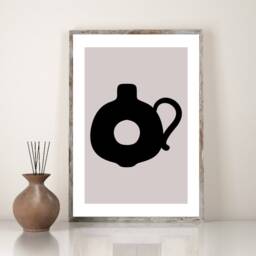 Modern Prints, Donut Vase Poster, Wall Art, Print, Living Room Bedroom Decor, Unframed Prints - thumbnail 3