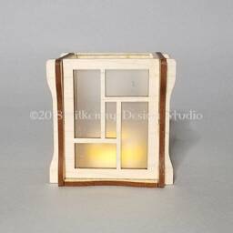 Shoji Screen Candle Holder - thumbnail 3