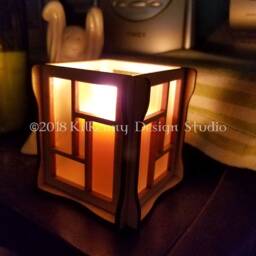 Shoji Screen Candle Holder - thumbnail 2