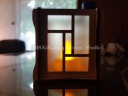 Shoji Screen Candle Holder - thumbnail 1