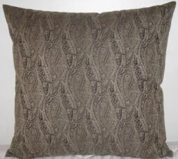 "Contemporary Paisley Decorative Pillow Cover in 24""x24" - thumbnail 1