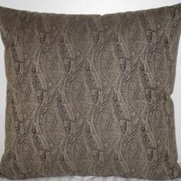"Contemporary Paisley Decorative Pillow Cover in 24""x24" - thumbnail 2