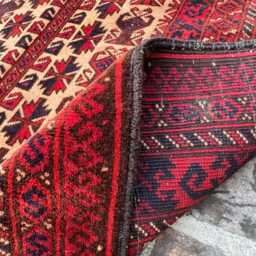 3'11x4'11 Vintage Baluchi Prayer Rug - Authentic Hand-Knotted Caucasian Wool Rug- High Quality Islamic Mat Oriental Design Present - thumbnail 4
