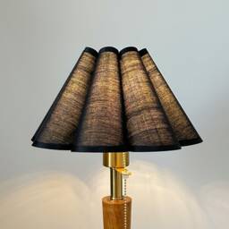 Black Fabric Pleated Lampshade Petal Shades Warm Lighting For Table Lamps Pendant Light Home Furnishing Lamp Decor - thumbnail 3