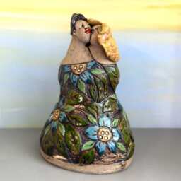 Handmade Ceramic Couple Sculpture, Anniversary Gift, Fine Art Ceramics - thumbnail 2