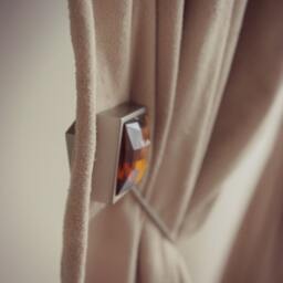 Magnetic Gold/Silver Crystal Curtain Holdback - 200mm Tieback, Pullback, Drapery Holder Tie Back - Pack Of 1 - thumbnail 4