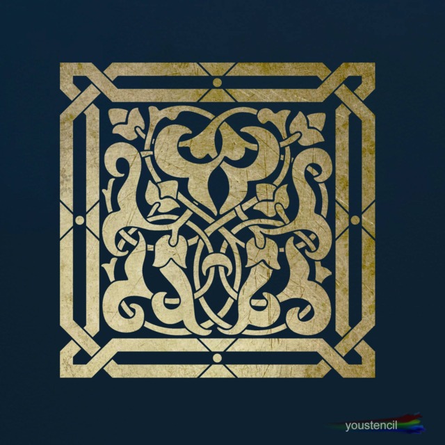Moroccan Tile Stencil For Walls, Art & Furniture. St79 - image 1