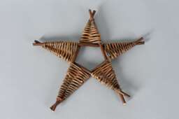Woven Willow Christmas Star - Festive Sustainable Eco Decoration Handmade in Scotland